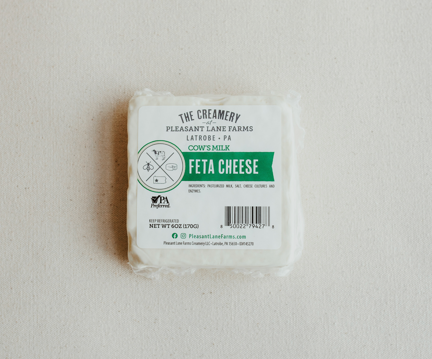Cow's Milk Feta (block) (6oz)