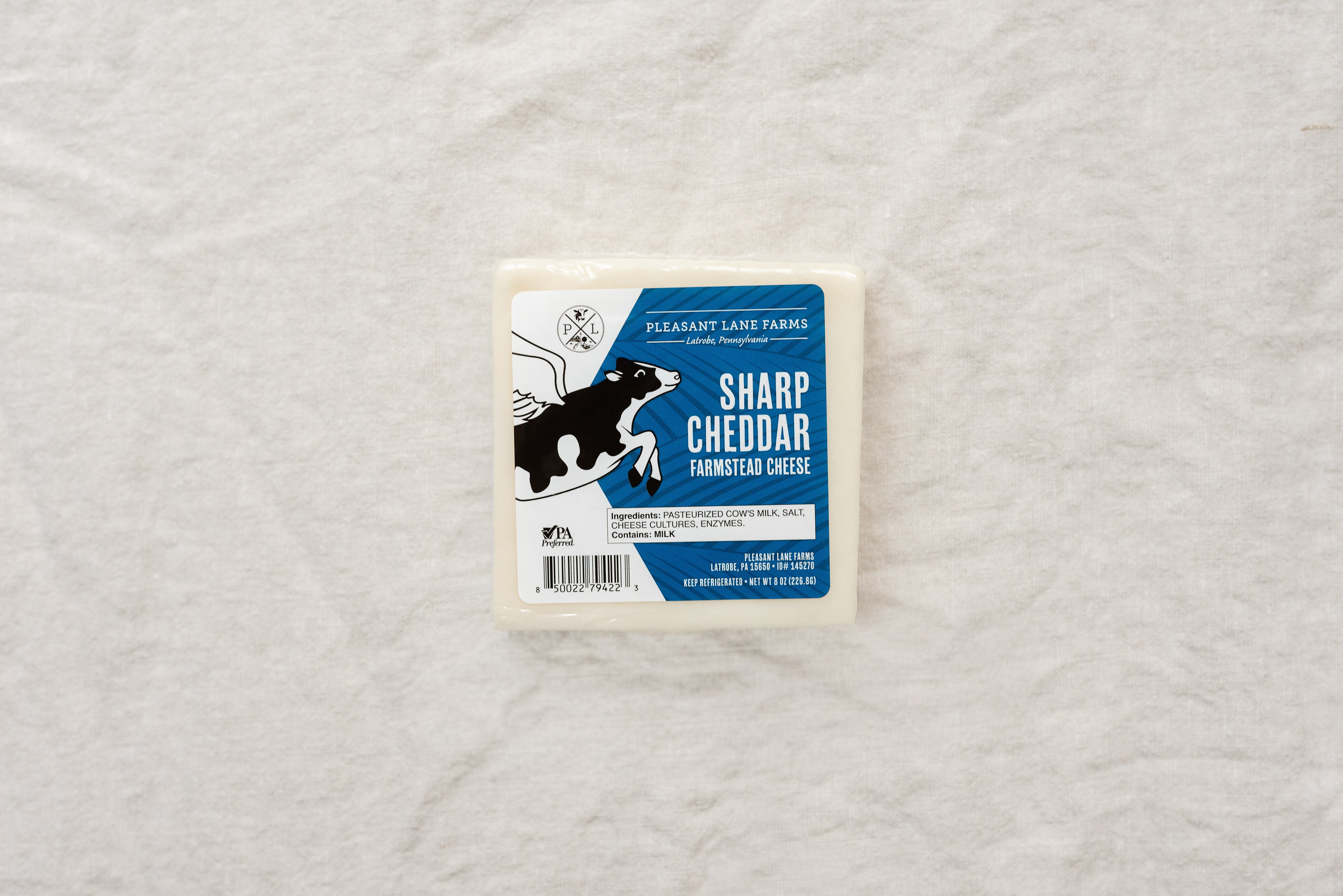 Medium Sharp Farmstead Cheddar Cheese | The Creamery at Pleasant