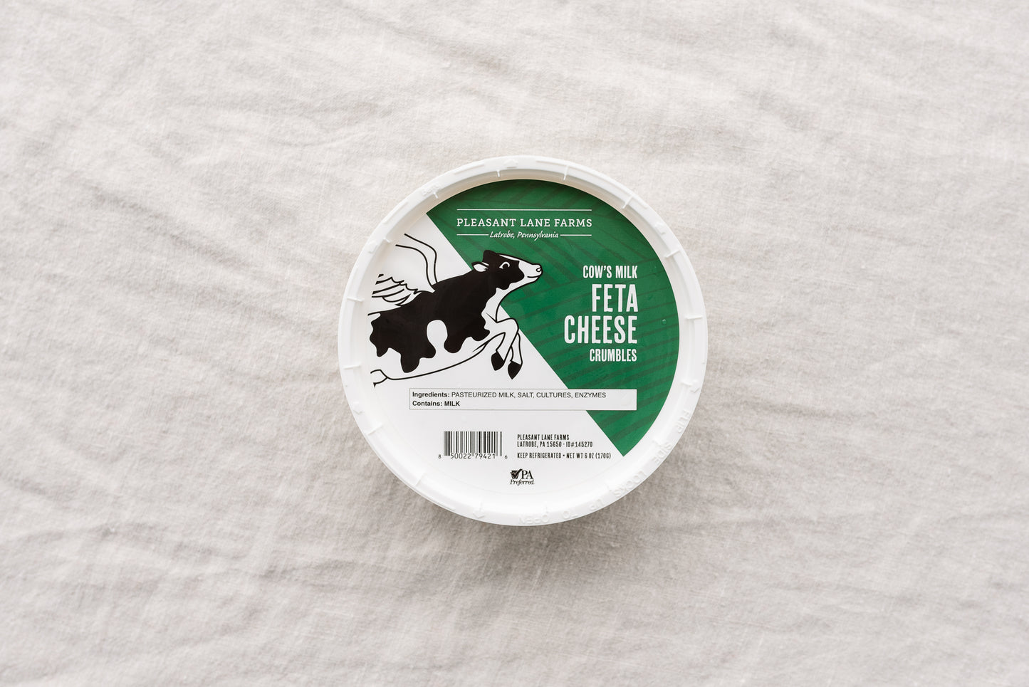 Cow's Milk Feta (crumbles) (6oz)